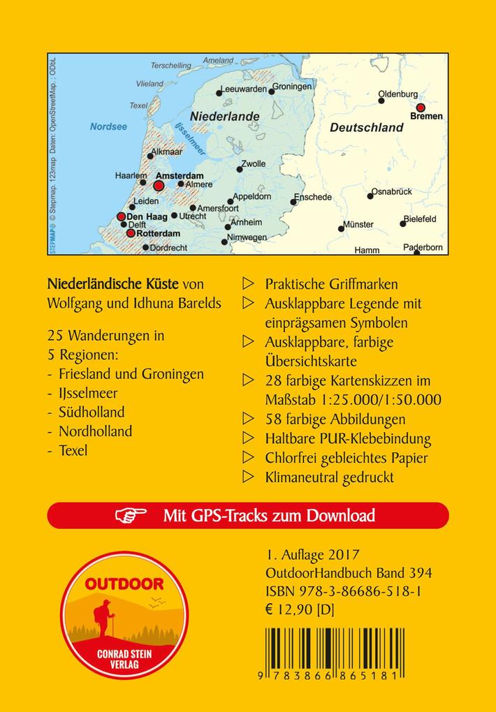 Weitere Ansicht: 25 Wanderungen Niederländische Küste | Idhuna Barelds, Wolfgang Barelds