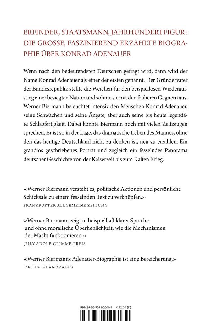 Weitere Ansicht: Konrad Adenauer | Werner Biermann