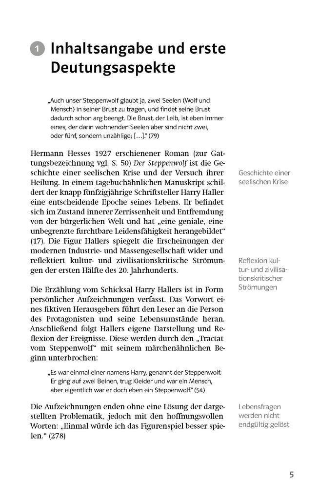 Weitere Ansicht: Klett Lektürehilfen Hermann Hesse "Der Steppenwolf"