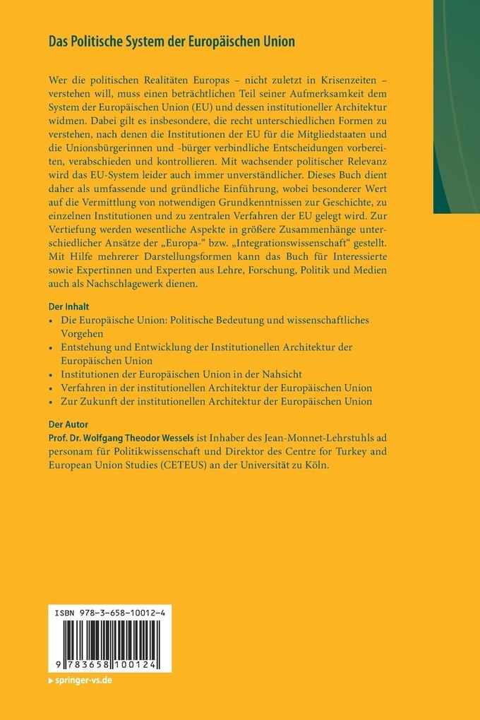 Weitere Ansicht: Das Politische System der Europäischen Union | Wolfgang Wessels