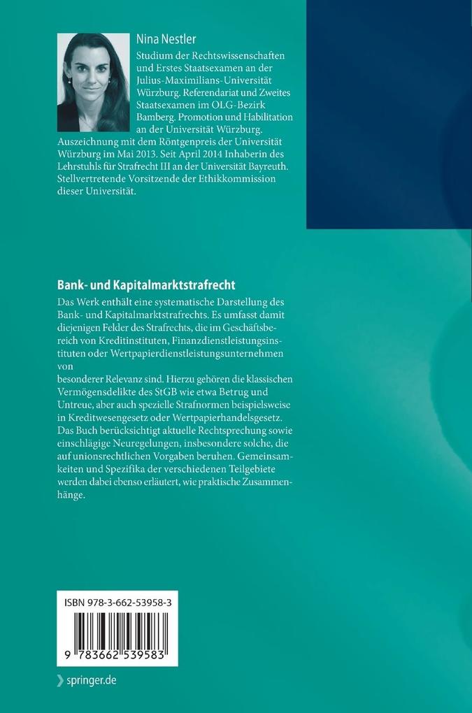 Weitere Ansicht: Bank- und Kapitalmarktstrafrecht | Nina Nestler