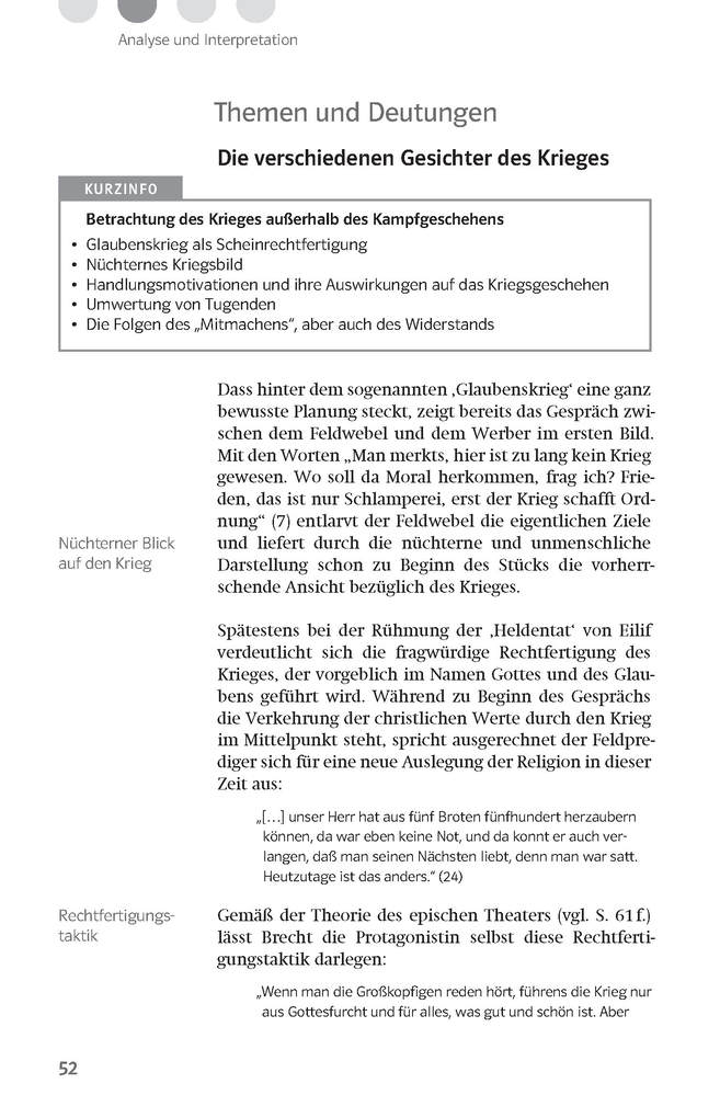 Weitere Ansicht: Klett Lektürehilfen Bertolt Brecht "Mutter Courage und ihre Kinder"