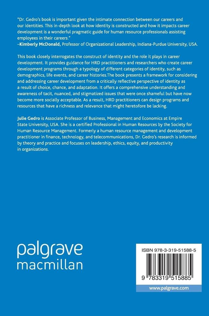 Weitere Ansicht: Identity, Meaning, and Subjectivity in Career Development | Julie Gedro