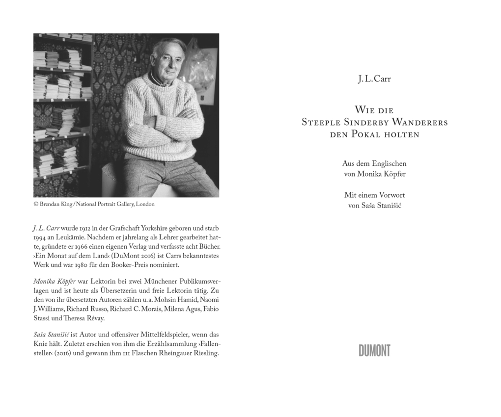 Weitere Ansicht: Wie die Steeple Sinderby Wanderers den Pokal holten | J. L. Carr