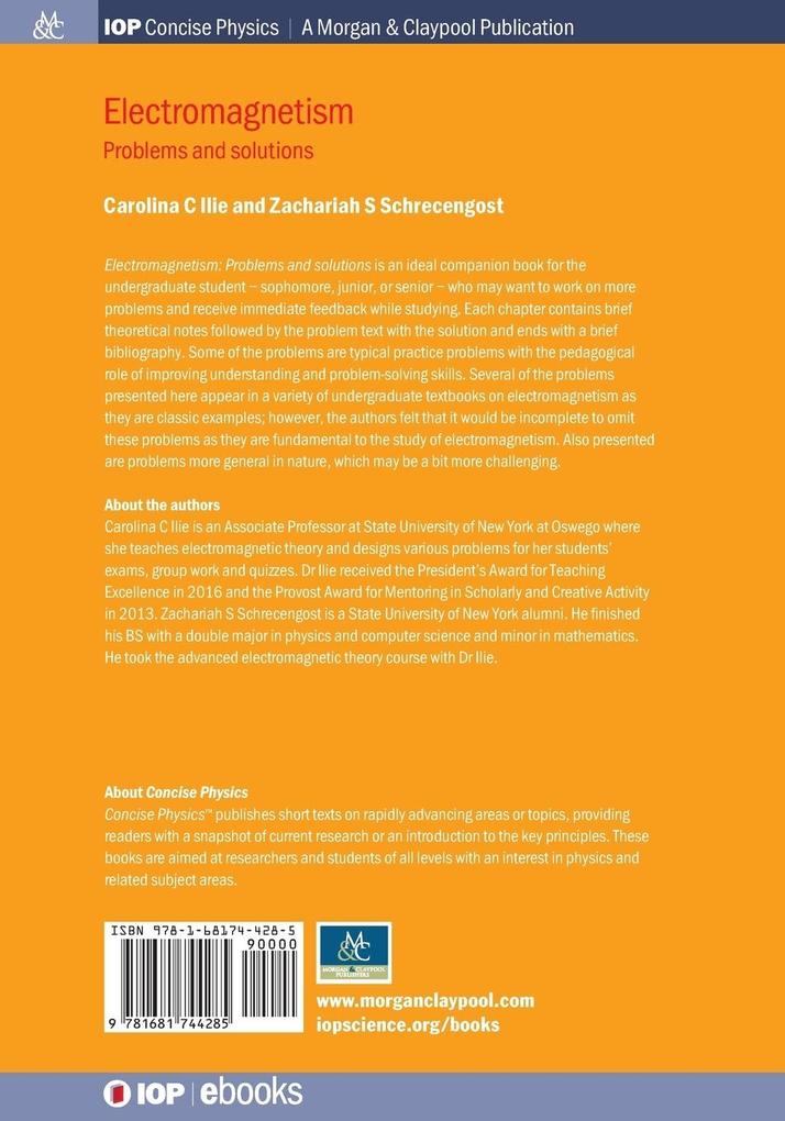 Weitere Ansicht: Electromagnetism | Carolina C Ilie, Zachariah S Schrecengost