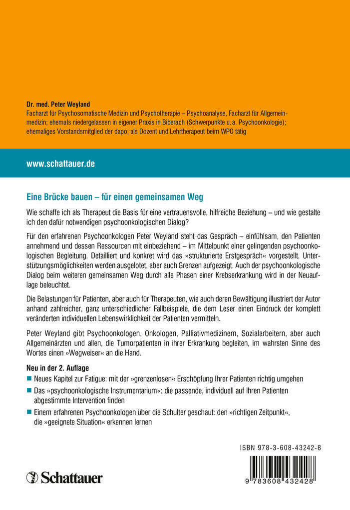 Weitere Ansicht: Das psychoonkologische Gespräch | Peter Weyland