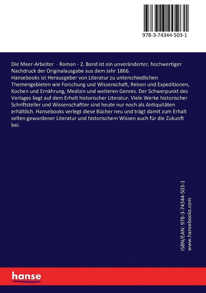 Weitere Ansicht: Die Meer-Arbeiter | Victor Hugo
