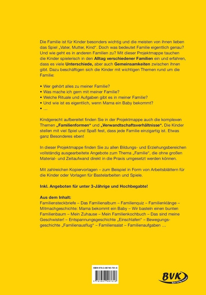 Weitere Ansicht: Kita aktiv Projektmappe Familie | Mareike Brombacher