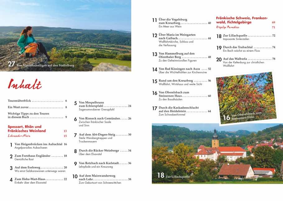 Weitere Ansicht: Das Wanderbuch Franken | Tassilo Wengel, Lisa Bahnmüller, Wilfried Bahnmüller, Wilfried und Lisa Bahnmüller