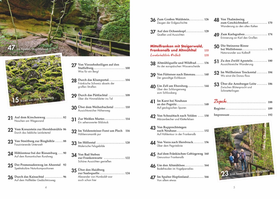 Weitere Ansicht: Das Wanderbuch Franken | Tassilo Wengel, Lisa Bahnmüller, Wilfried Bahnmüller, Wilfried und Lisa Bahnmüller