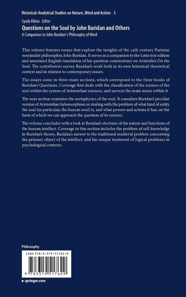 Weitere Ansicht: Questions on the Soul by John Buridan and Others