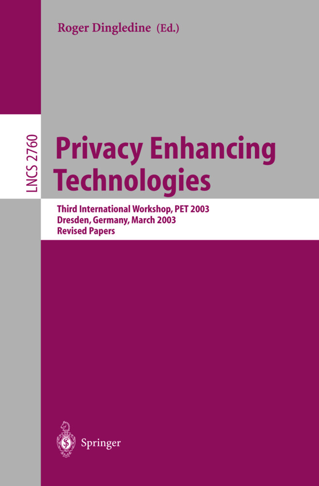 Privacy Enhancing Technologies als Buch (kartoniert)