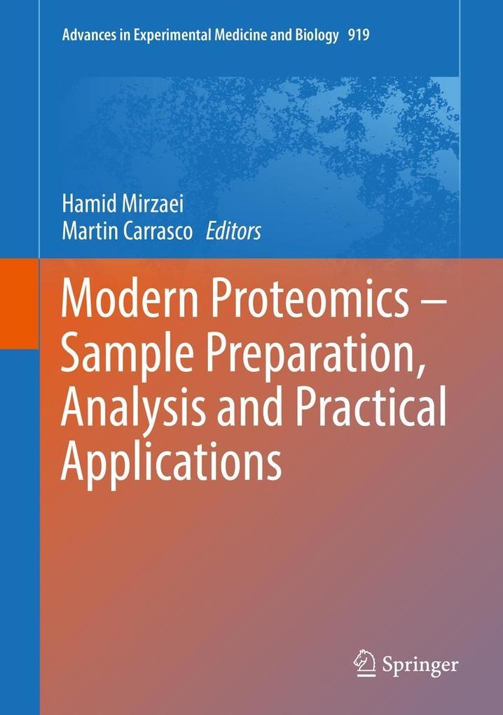 Produktbild: Modern Proteomics - Sample Preparation, Analysis and Practical Applications