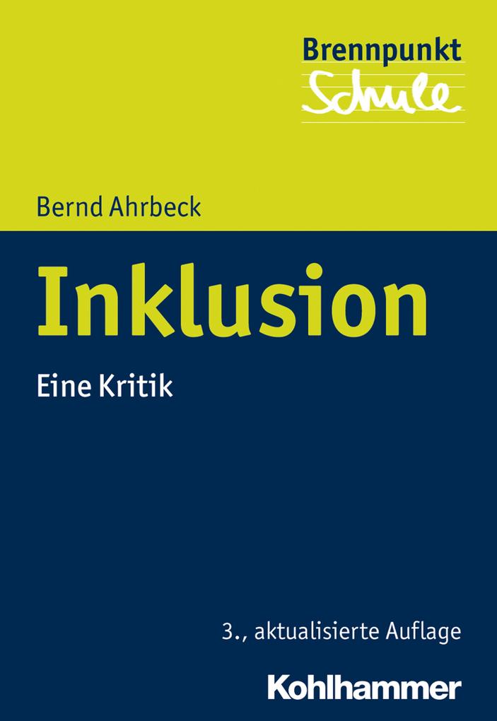 Produktbild: Inklusion | Bernd Ahrbeck