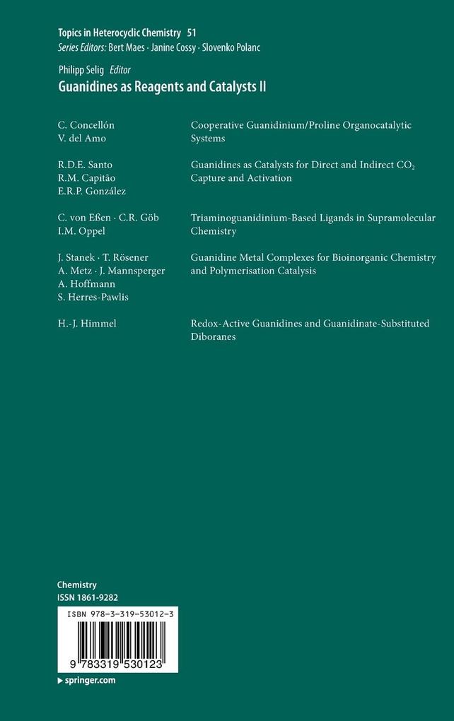 Weitere Ansicht: Guanidines as Reagents and Catalysts II