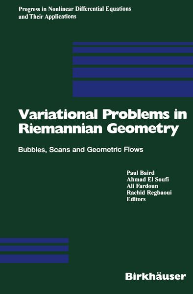 Produktbild: Variational Problems in Riemannian Geometry