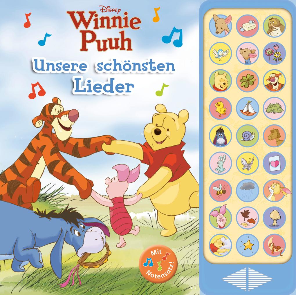 Produktbild: Disney Winnie Puuh: Unsere schönsten Lieder - 27-Button-Soundbuch
