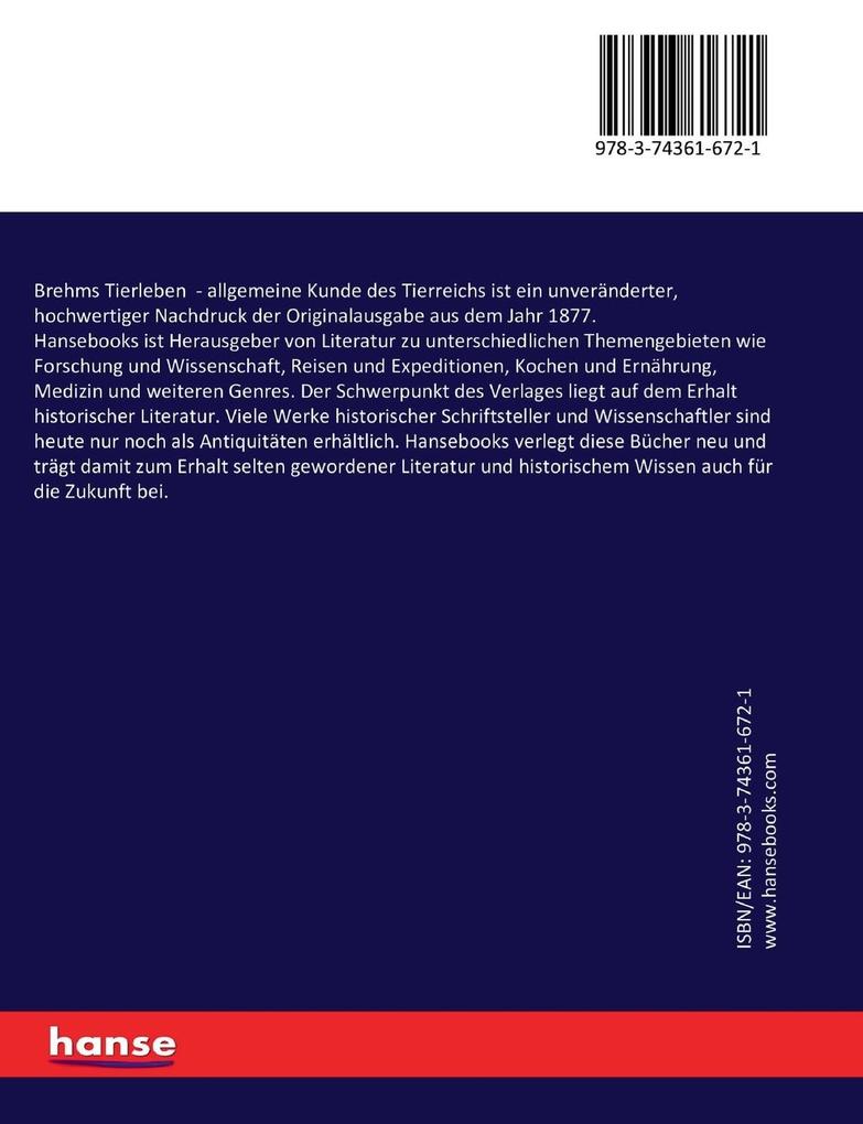 Weitere Ansicht: Brehms Tierleben | Alfred Edmund Brehm, Alfred E. Brehm