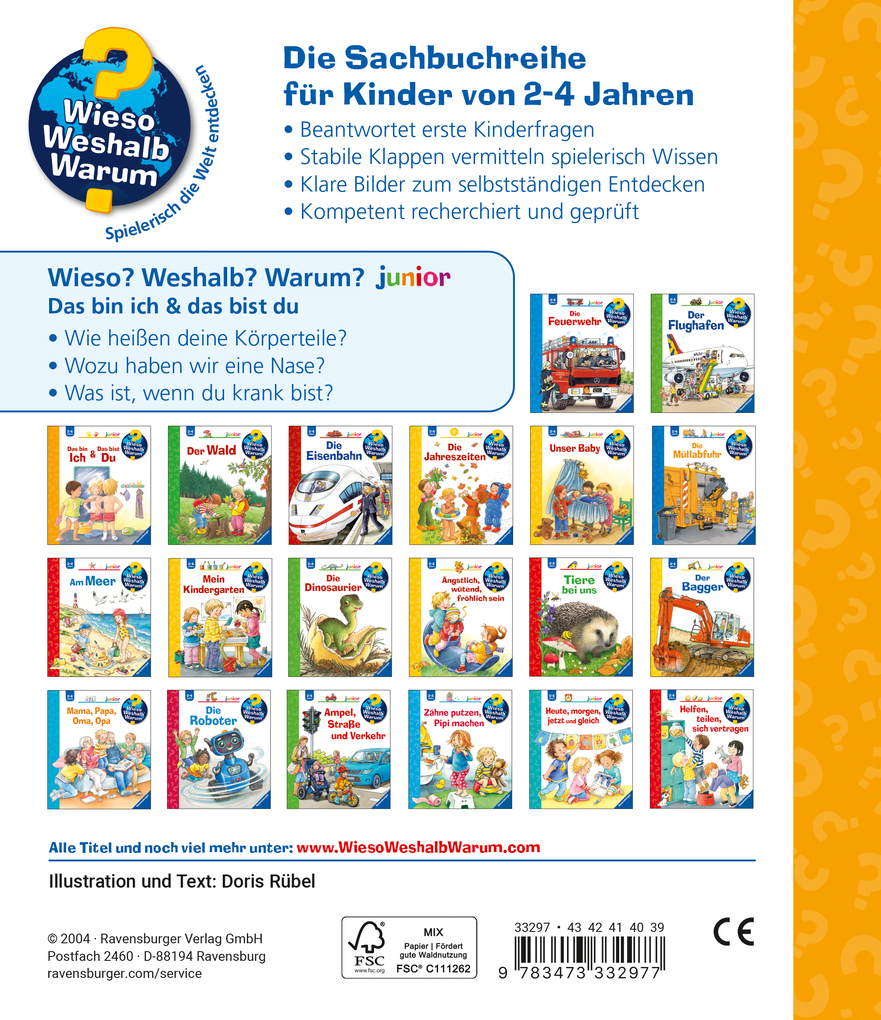 Weitere Ansicht: Wieso? Weshalb? Warum? junior, Band 5: Das bin ich & Das bist du | Doris Rübel