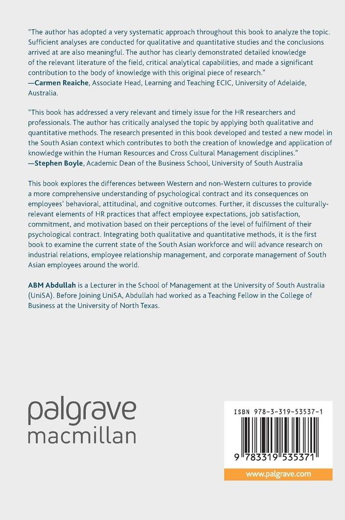Weitere Ansicht: Managing the Psychological Contract | Abm Abdullah, A. B. M. Abdullah