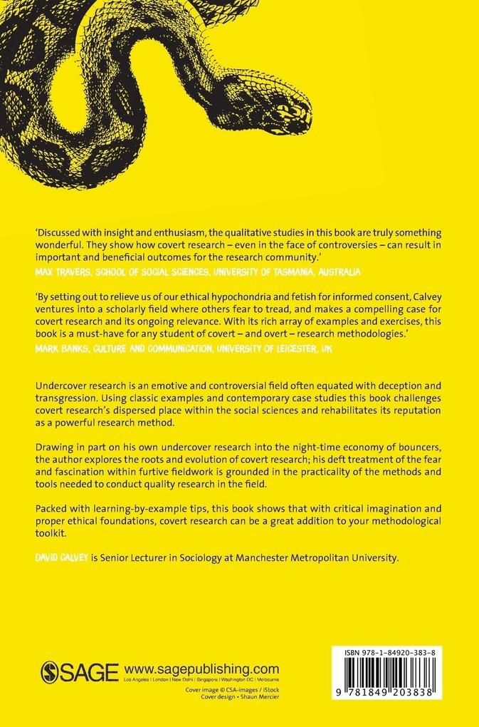 Weitere Ansicht: Covert Research | David Calvey