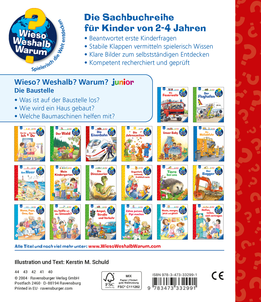 Weitere Ansicht: Wieso? Weshalb? Warum? junior, Band 7: Die Baustelle | Kerstin M. Schuld