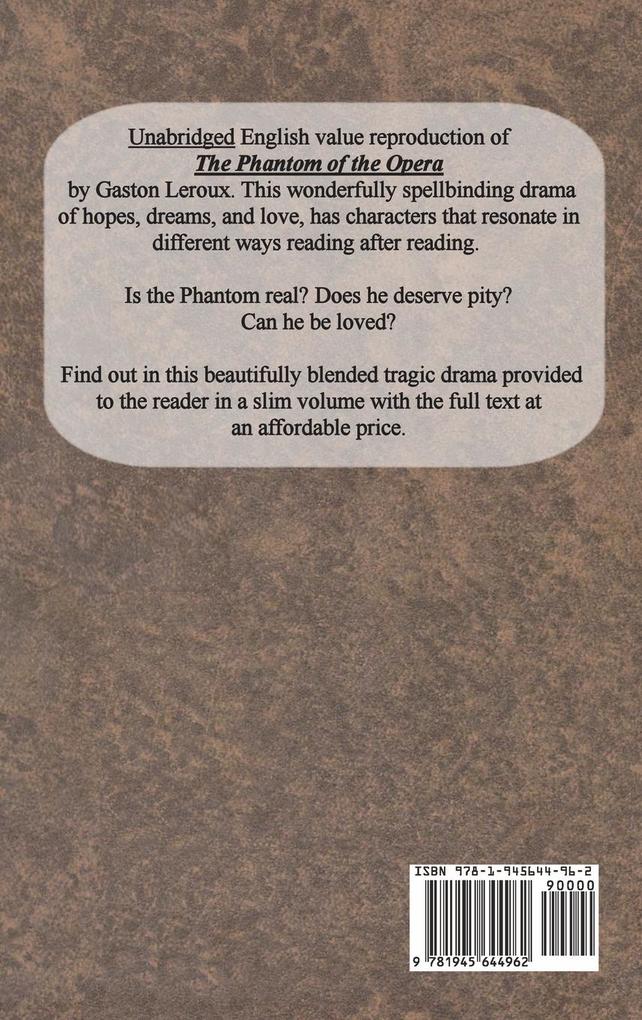 Weitere Ansicht: The Phantom of the Opera | Gaston Leroux