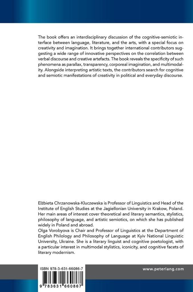 Weitere Ansicht: Language Literature the Arts: A Cognitive-Semiotic Interface