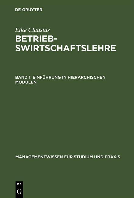 Produktbild: Einführung in hierarchischen Modulen | Eike Clausius