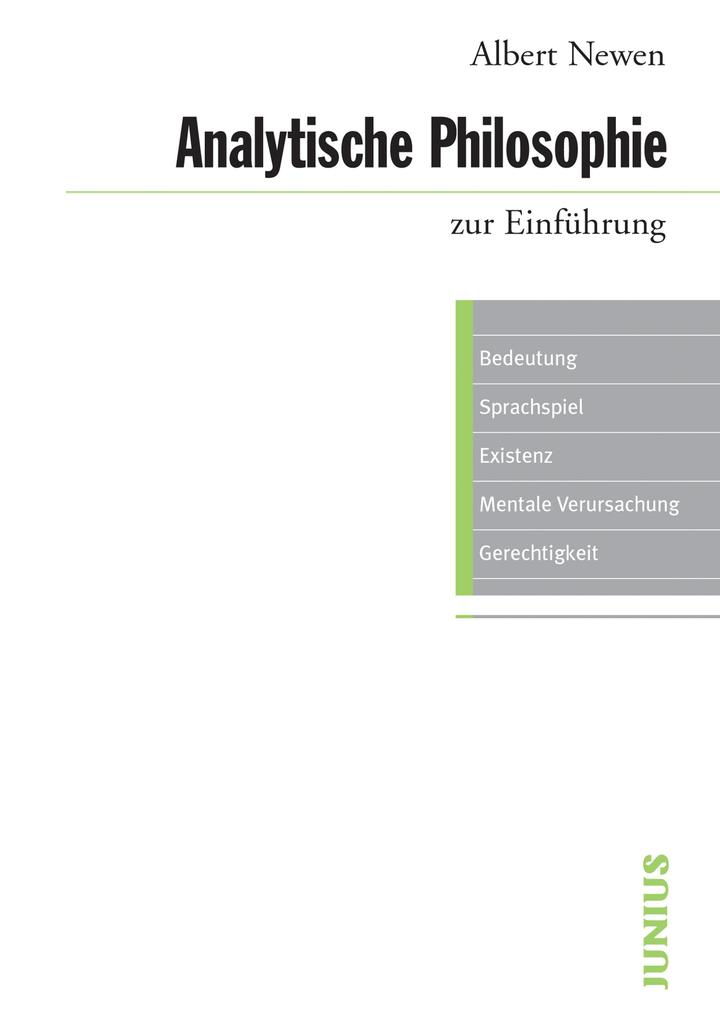 Produktbild: Analytische Philosophie zur Einführung | Albert Newen