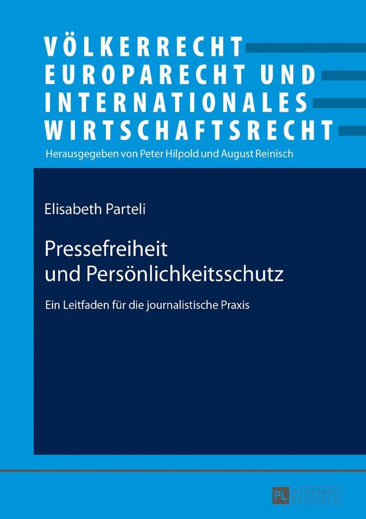 Produktbild: Pressefreiheit und Persönlichkeitsschutz | Elisabeth Parteli