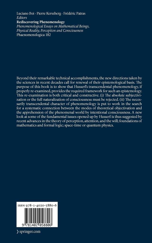 Weitere Ansicht: Rediscovering Phenomenology
