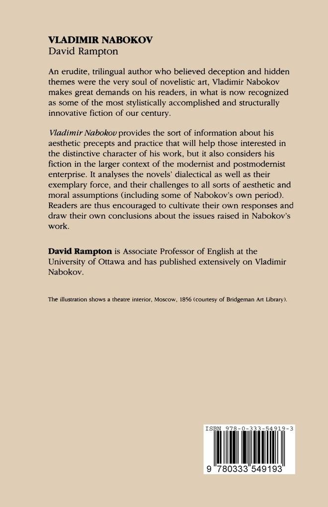 Weitere Ansicht: Vladimir Nabokov | David Rampton