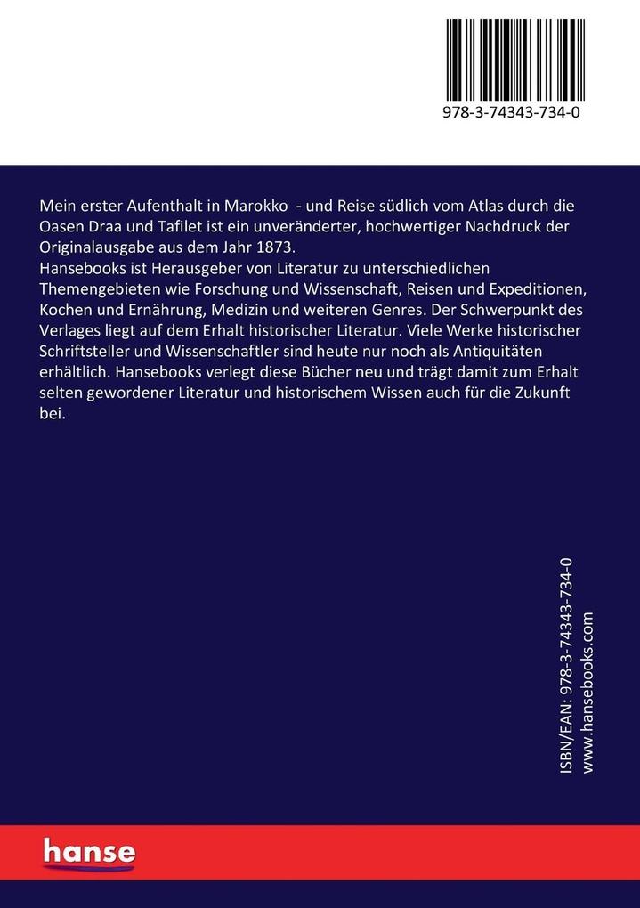 Weitere Ansicht: Mein erster Aufenthalt in Marokko | Gerhard Rohlfs