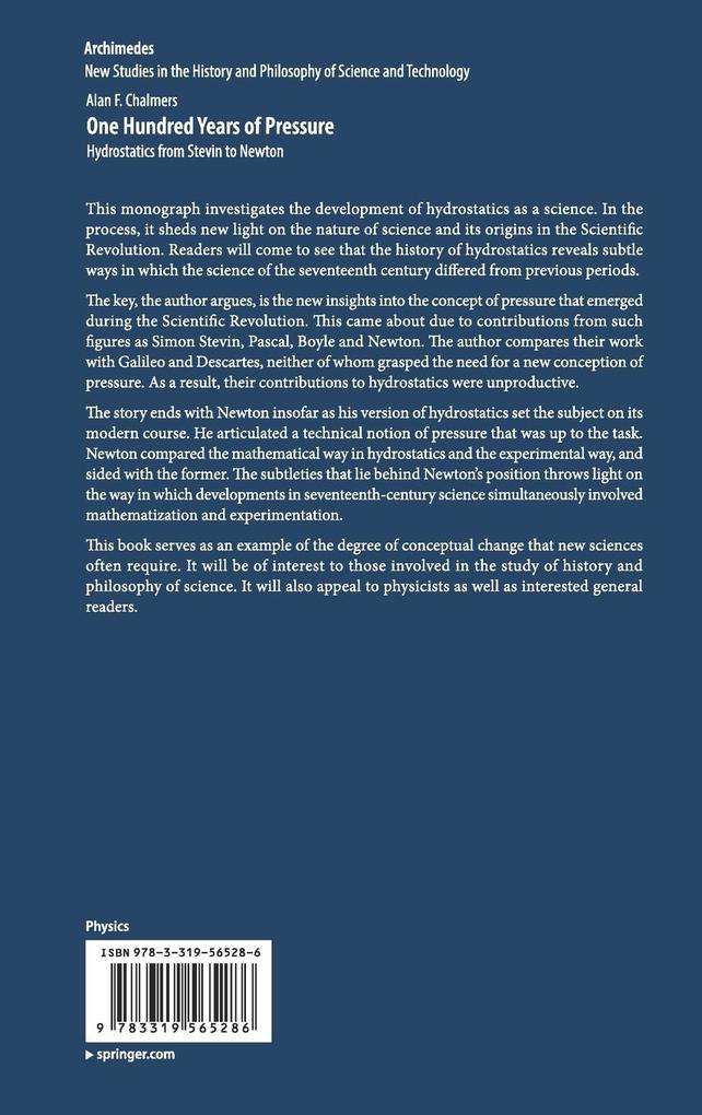Weitere Ansicht: One Hundred Years of Pressure | Alan F. Chalmers