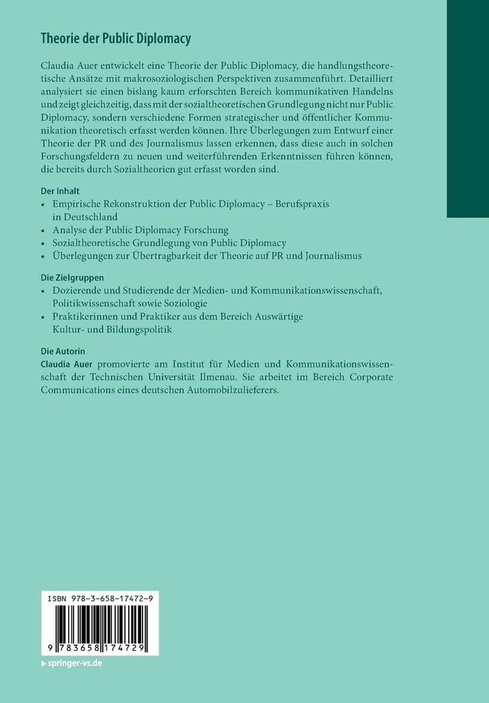 Weitere Ansicht: Theorie der Public Diplomacy | Claudia Auer