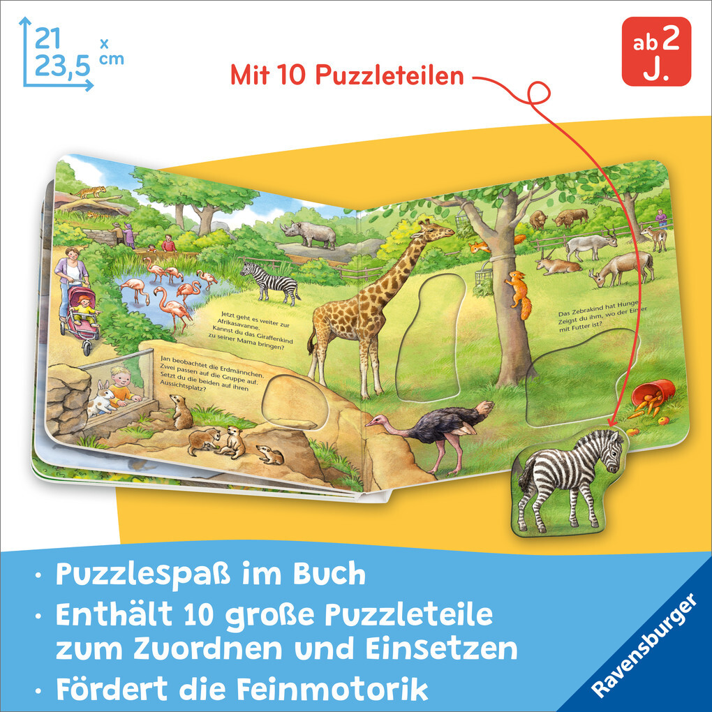 Weitere Ansicht: Mein großes Puzzle-Spielbuch Zoo | Anne Möller