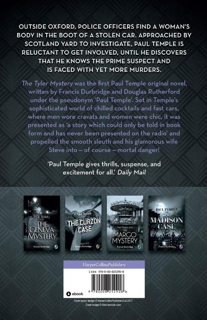 Weitere Ansicht: Paul Temple and the Tyler Mystery | Francis Durbridge