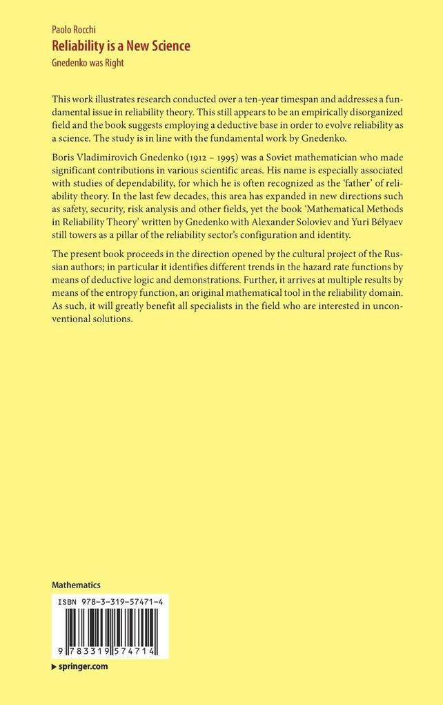 Weitere Ansicht: Reliability is a New Science | Paolo Rocchi