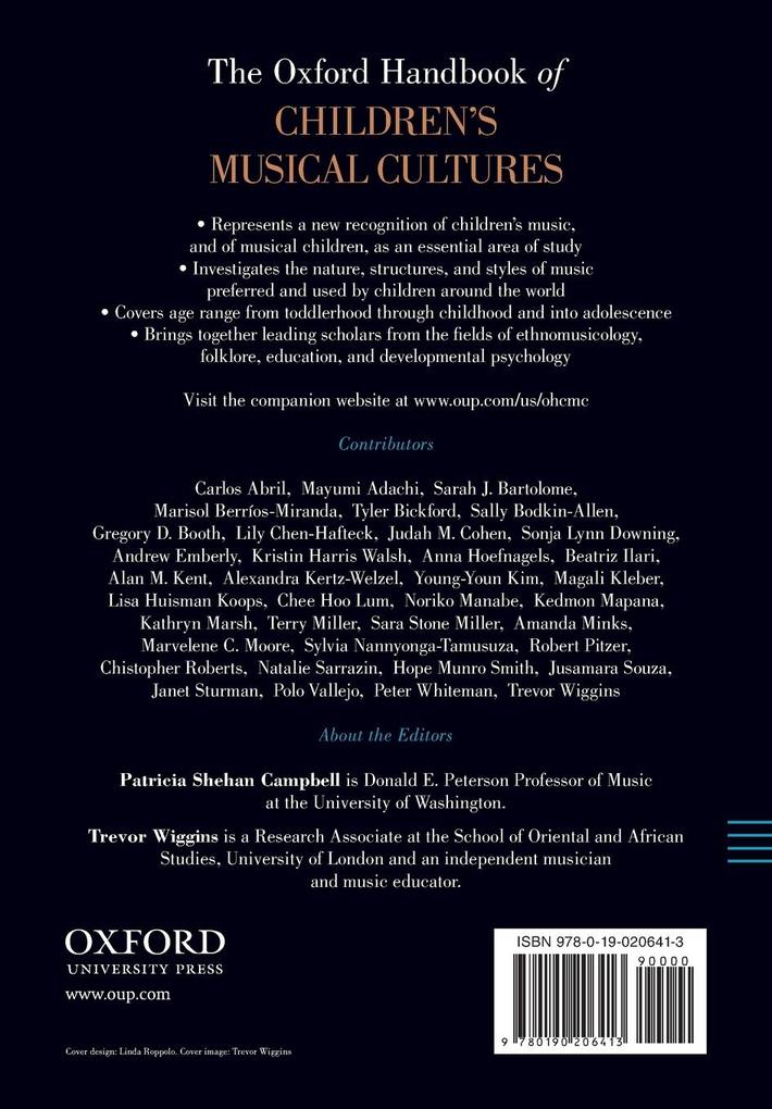 Weitere Ansicht: The Oxford Handbook of Children's Musical Cultures