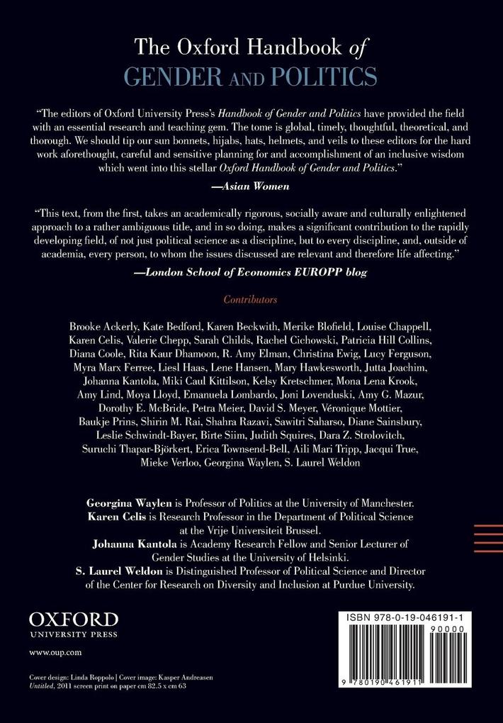 Weitere Ansicht: Oxford Handbook of Gender and Politics