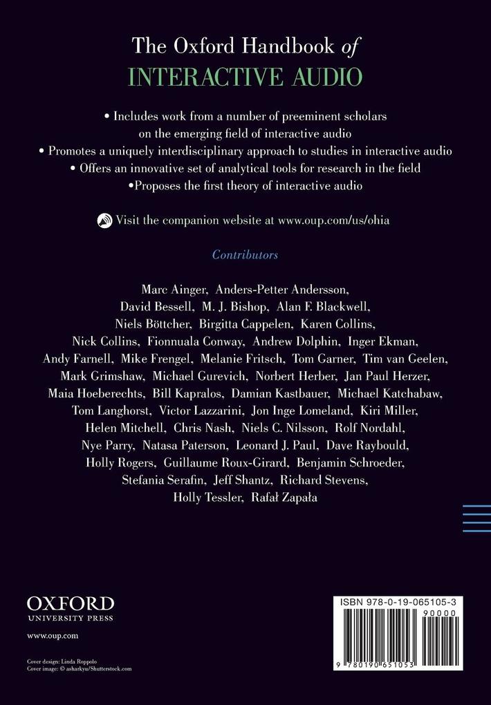 Weitere Ansicht: The Oxford Handbook of Interactive Audio