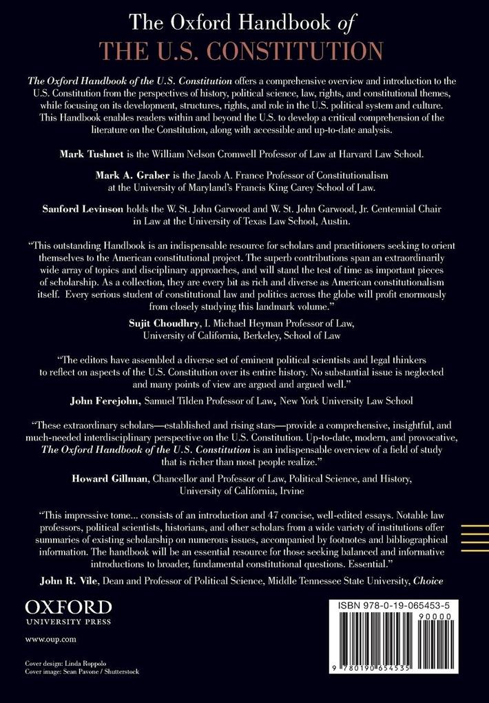 Weitere Ansicht: Oxford Handbook of the U.S. Constitution