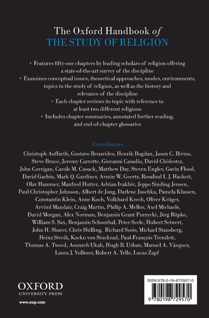 Weitere Ansicht: OHB STUDY OF RELIGION OHBK C | Engler Stausberg