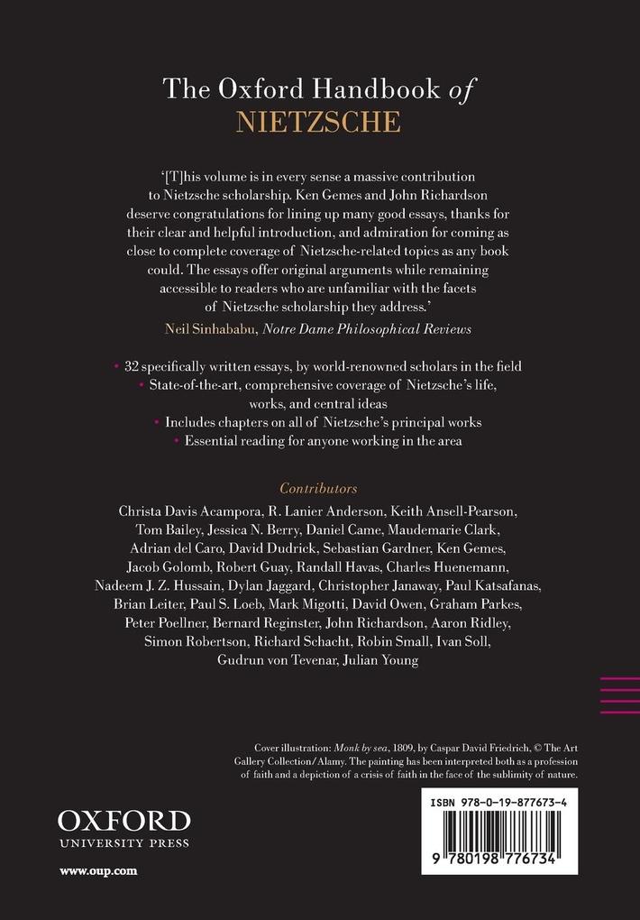 Weitere Ansicht: The Oxford Handbook of Nietzsche