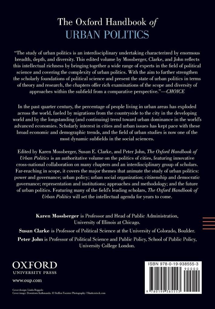 Weitere Ansicht: The Oxford Handbook of Urban Politics