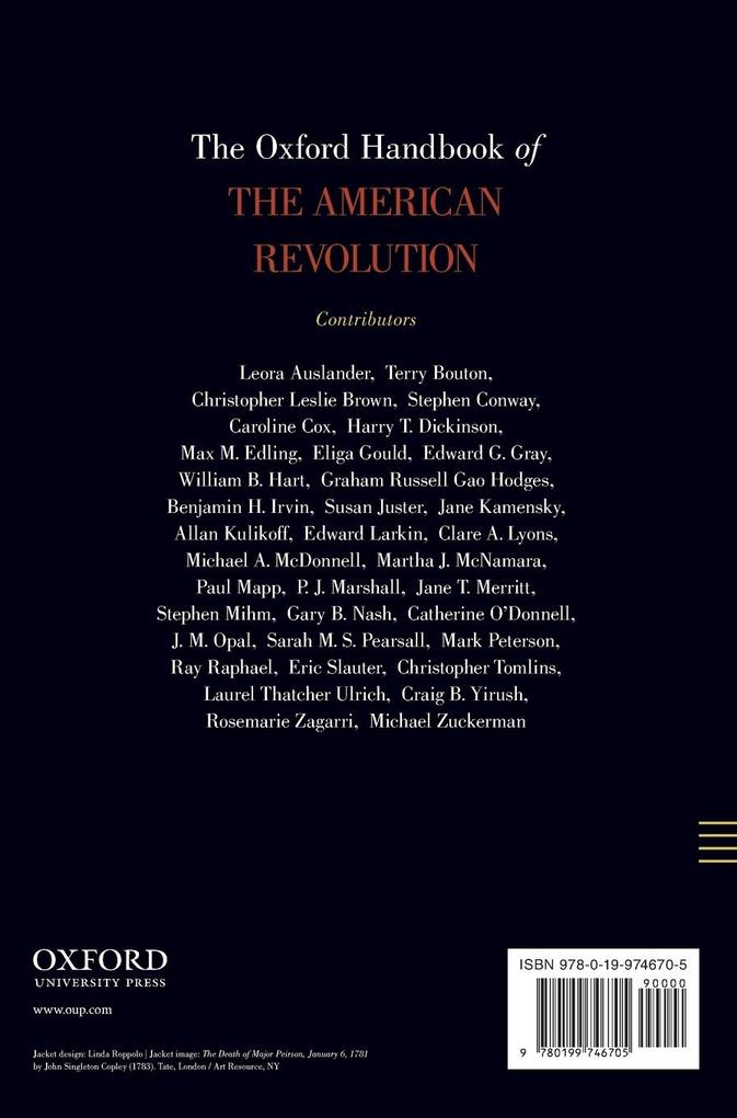 Weitere Ansicht: The Oxford Handbook of the American Revolution