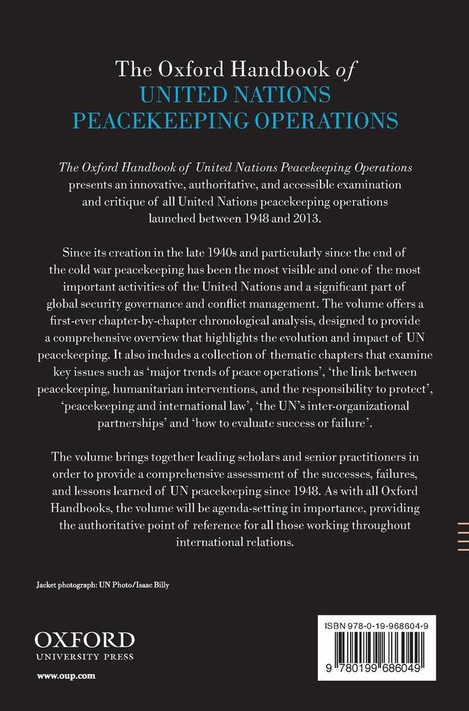 Weitere Ansicht: The Oxford Handbook of United Nations Peacekeeping Operations