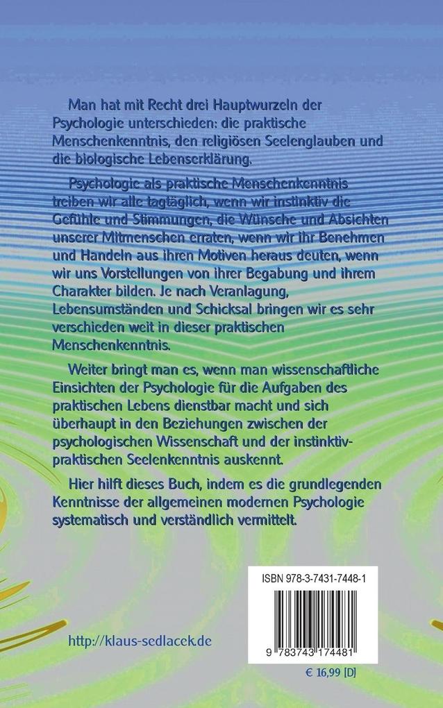Weitere Ansicht: Allgemeine moderne Psychologie | August Messer