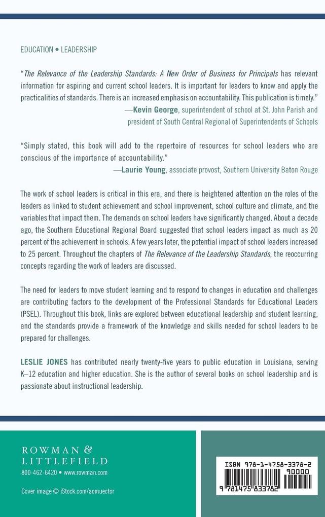 Weitere Ansicht: Relevance of the Leadership Standards | Leslie Jones